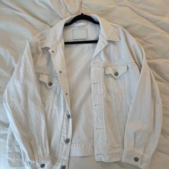 Aritzia The Ali Denim Jacket - White M - Picture 4 of 8